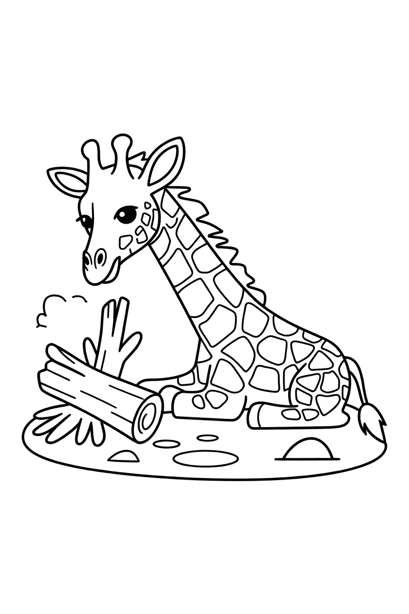 Giraffe Coloring Pages