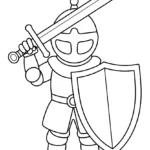 Knight Coloring Pages – Sunny Creative Fun Knight Coloring Pages