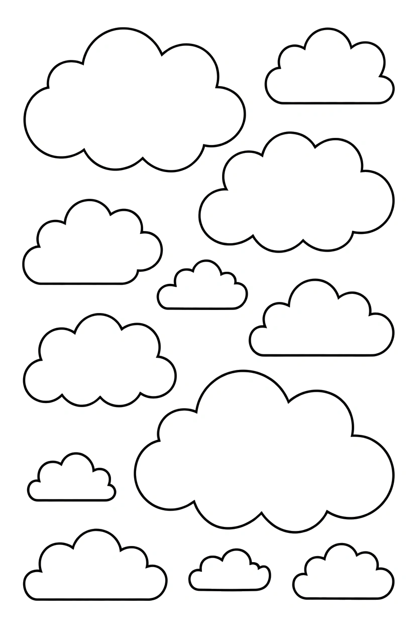 arranging scattered cloud groups drawing arranging scattered cloud groups drawing