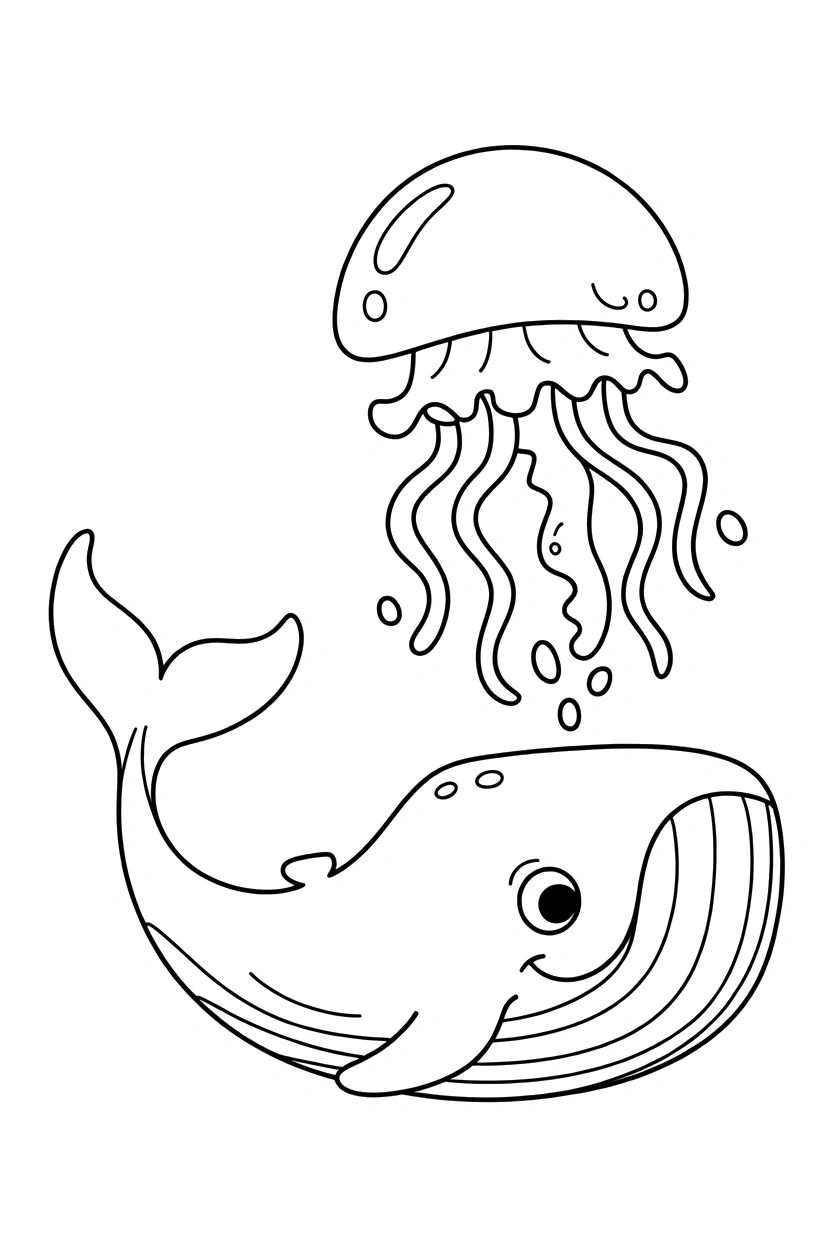 Whale Coloring Pages