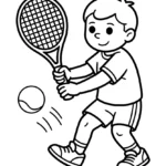 Rackets Swinging Across Courts and Nets backhand-slice-tennis-court-coloring-pages