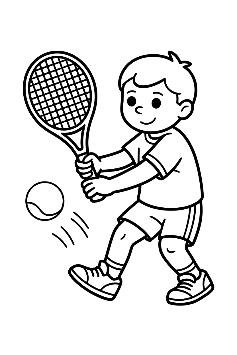 backhand slice tennis court coloring pages