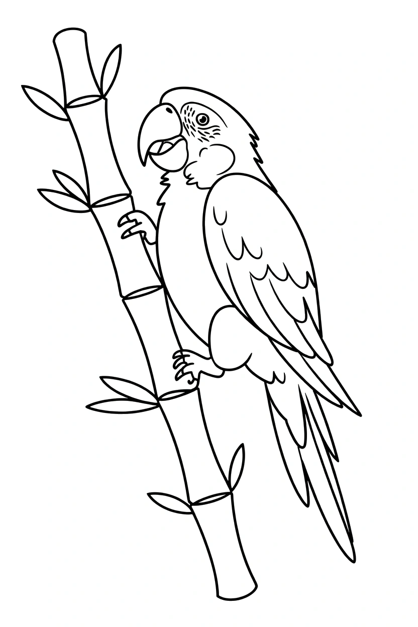 Parrot Coloring Pages