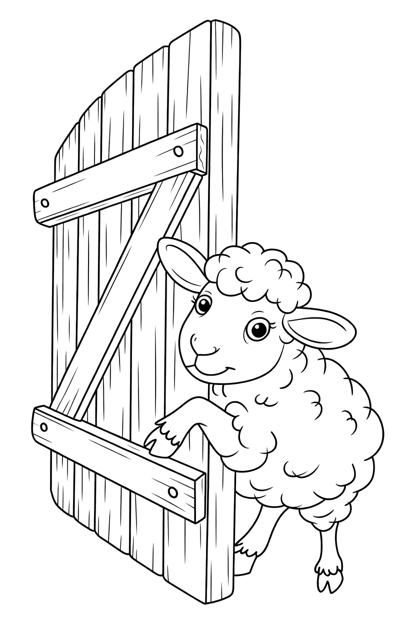 barn door scene with hinges printable sheet barn door scene with hinges printable sheet