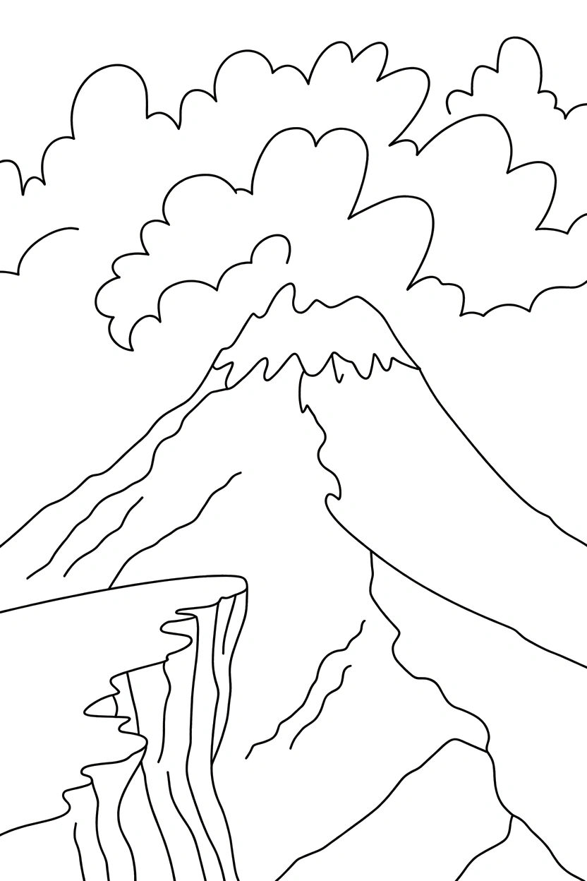 cliff edge summit coloring pages