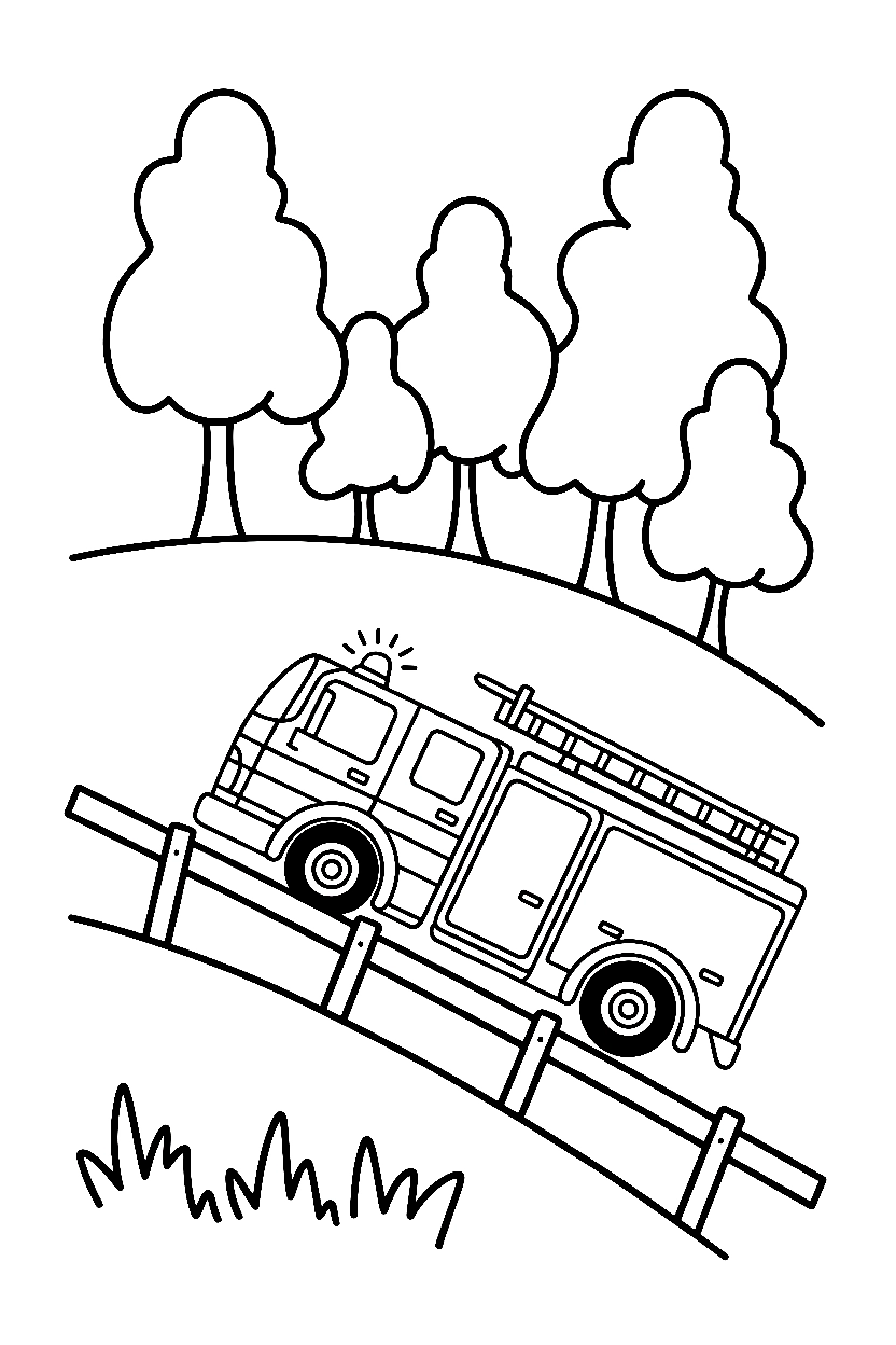 Fire Truck Coloring Pages