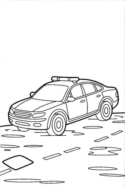 Police Car Coloring Pages