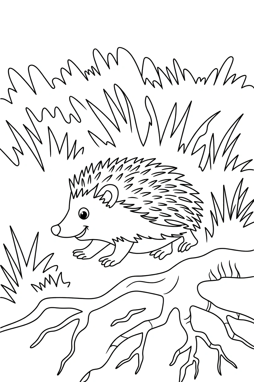 climbing grass roots printable sheet