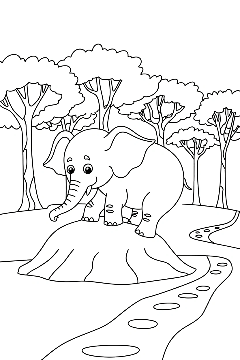 Elephant Coloring Pages