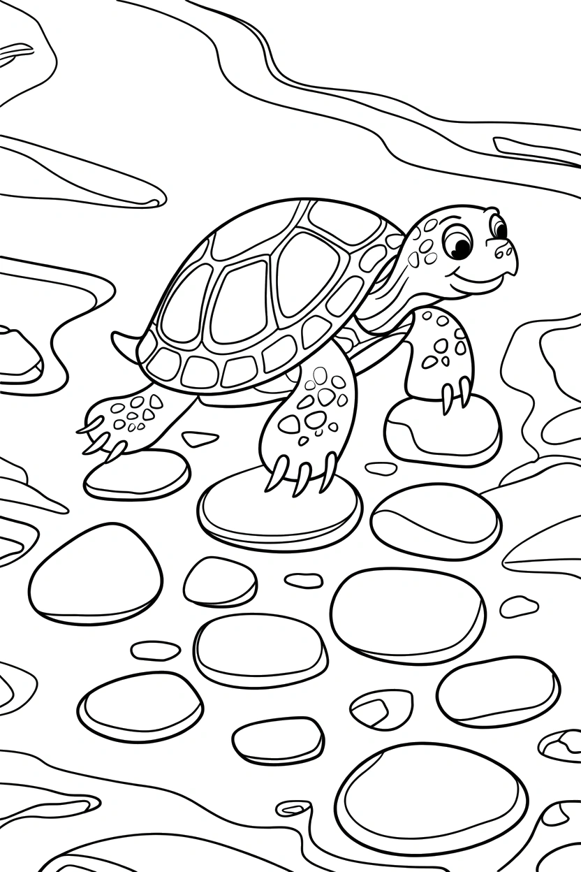 climbing pebbles sandy bank printable sheet