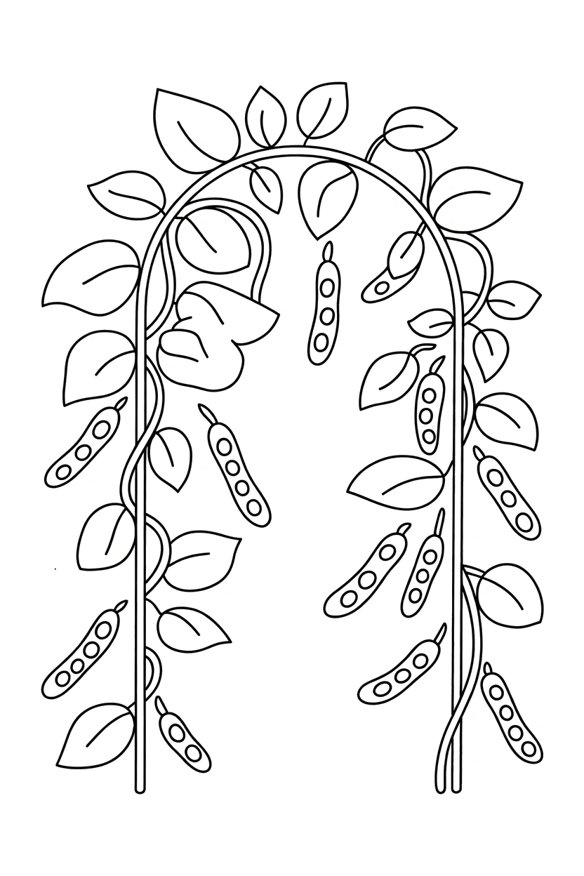 climbing vines garden trellis pods printable sheet climbing vines garden trellis pods printable sheet