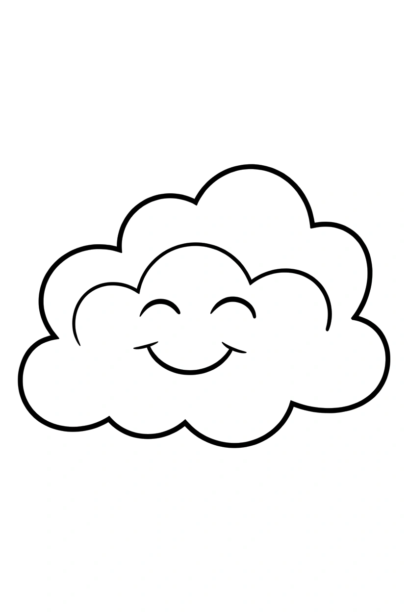 cloud peeking larger formation printable sheet cloud peeking larger formation printable sheet