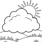 Clouds Drifting Across Wide Open Skies cloud-resting-hills-sun-drawing