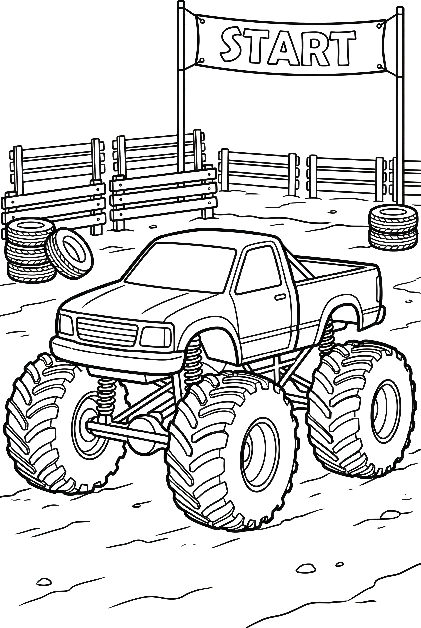 Monster Truck Coloring Pages