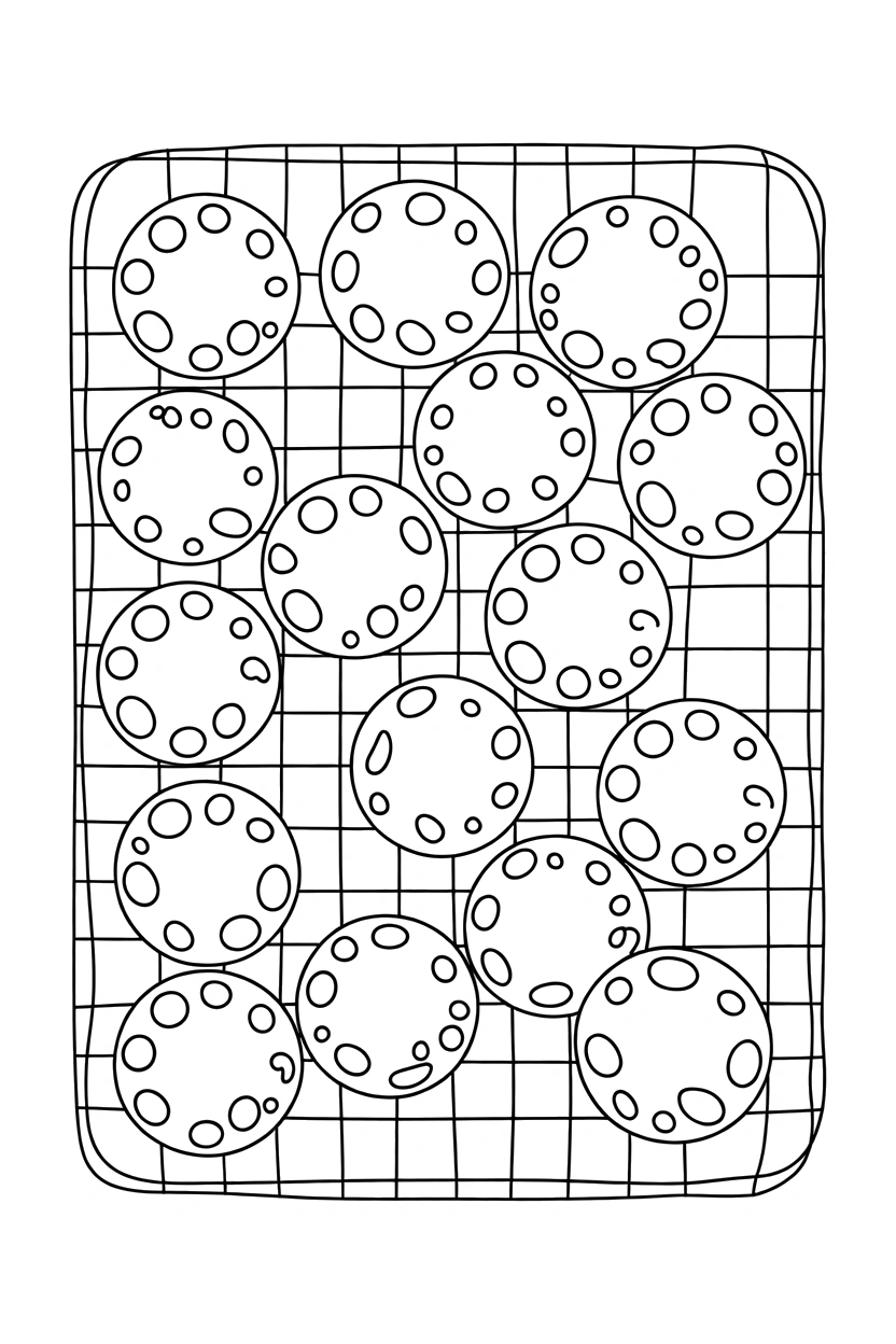 cooling rack cookie coloring pages
