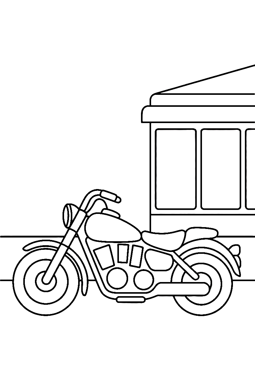 Motorcycle Coloring Pages