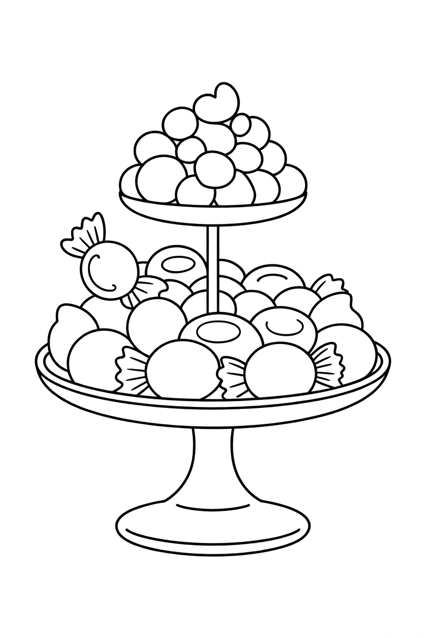 dessert stand candy coloring pages dessert stand candy coloring pages