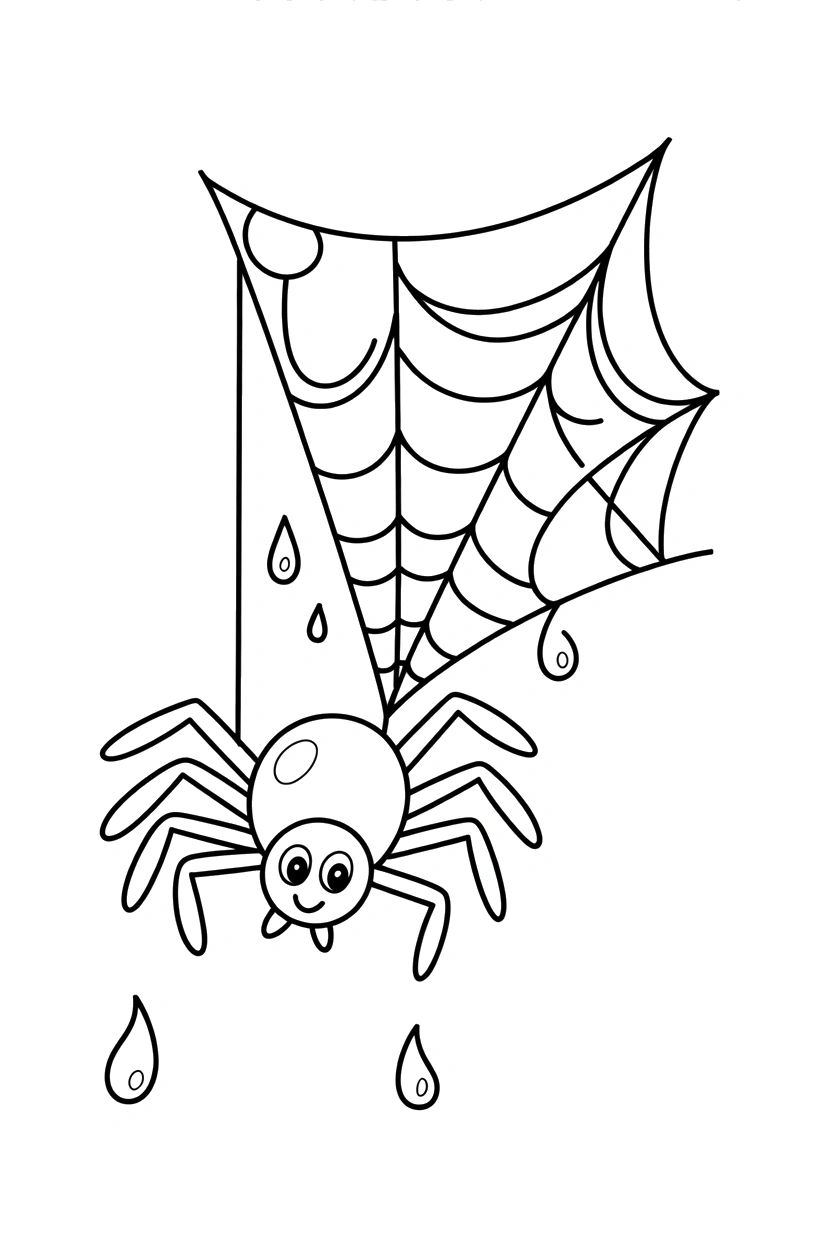 dew web spider leaning coloring pages dew web spider leaning coloring pages