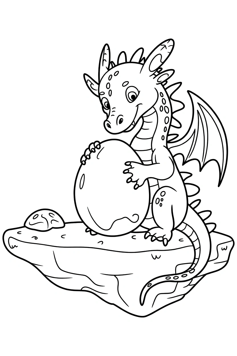 dragon holding stone shelf printable sheet dragon holding stone shelf printable sheet