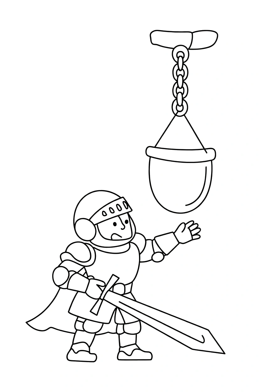 drawbridge chain gate coloring pages