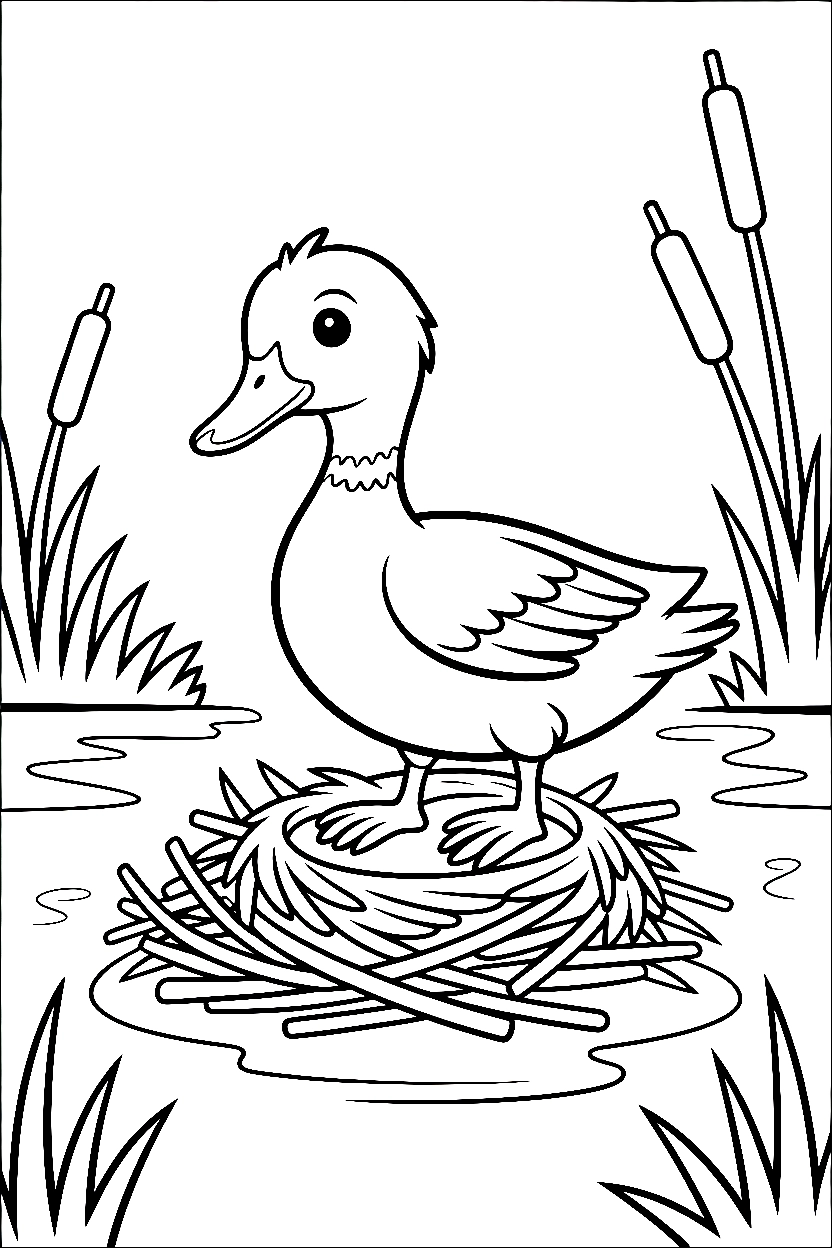 duck nest arranging drawing duck nest arranging drawing