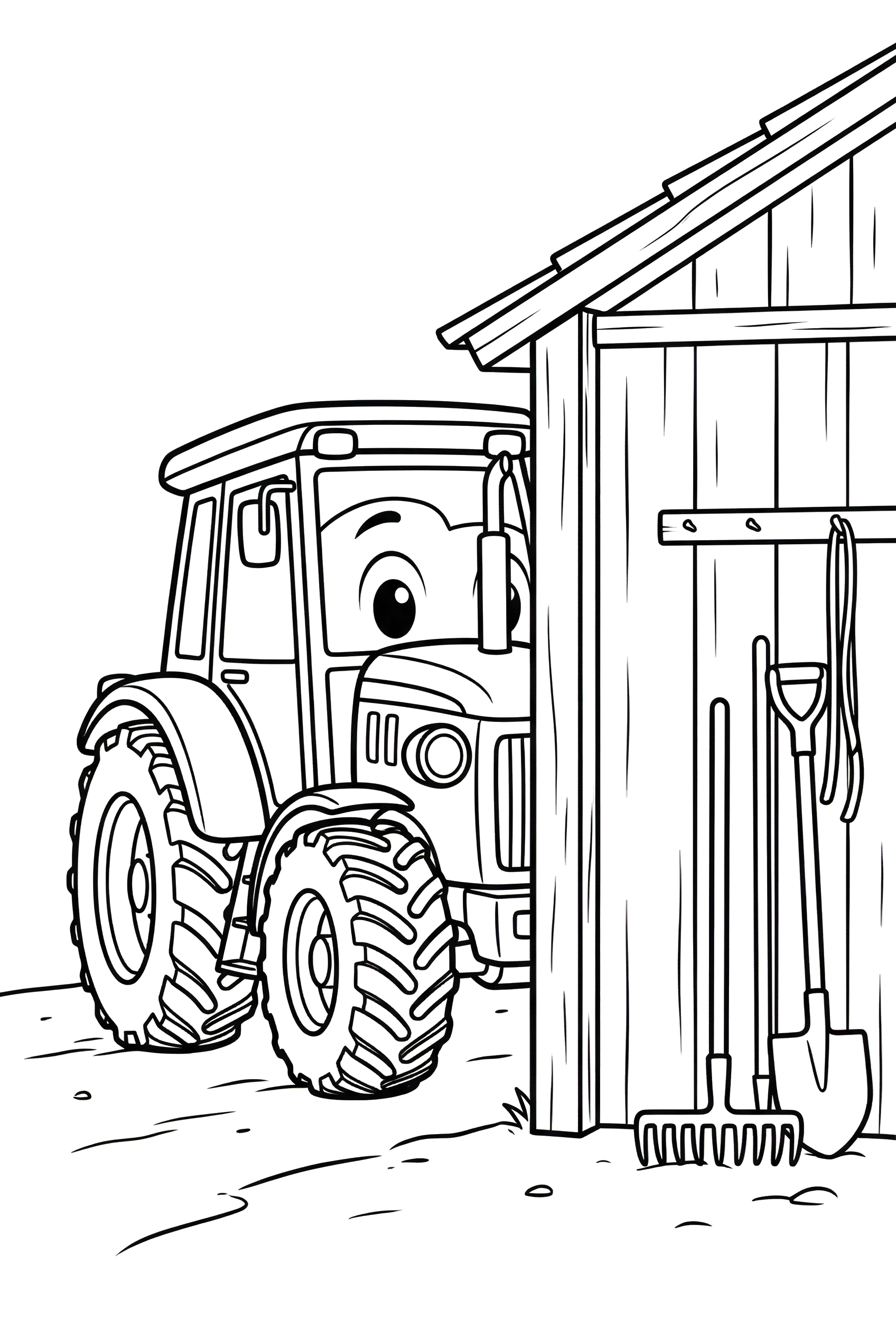 equipment corner scene coloring pages