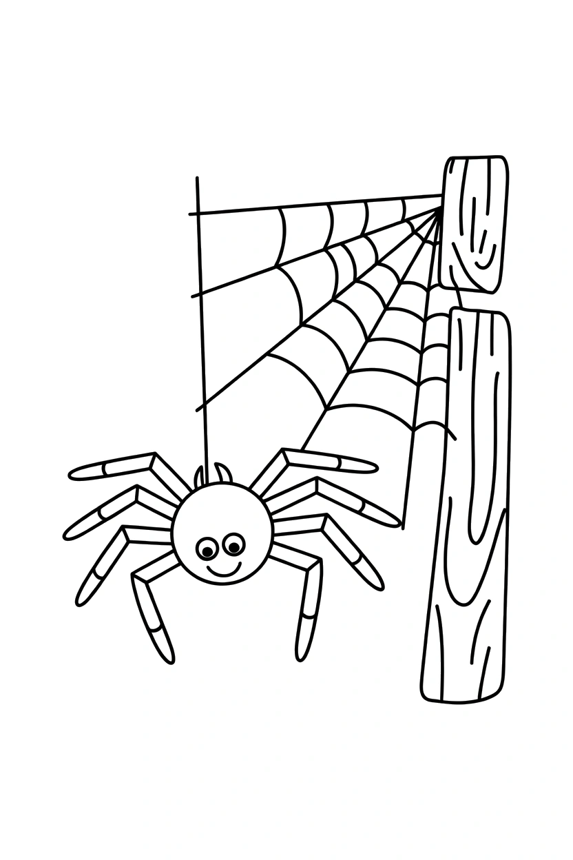 fence corner resting spider coloring pages fence corner resting spider coloring pages