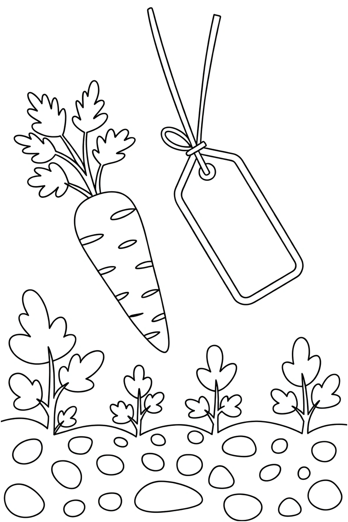 free carrot coloring pages