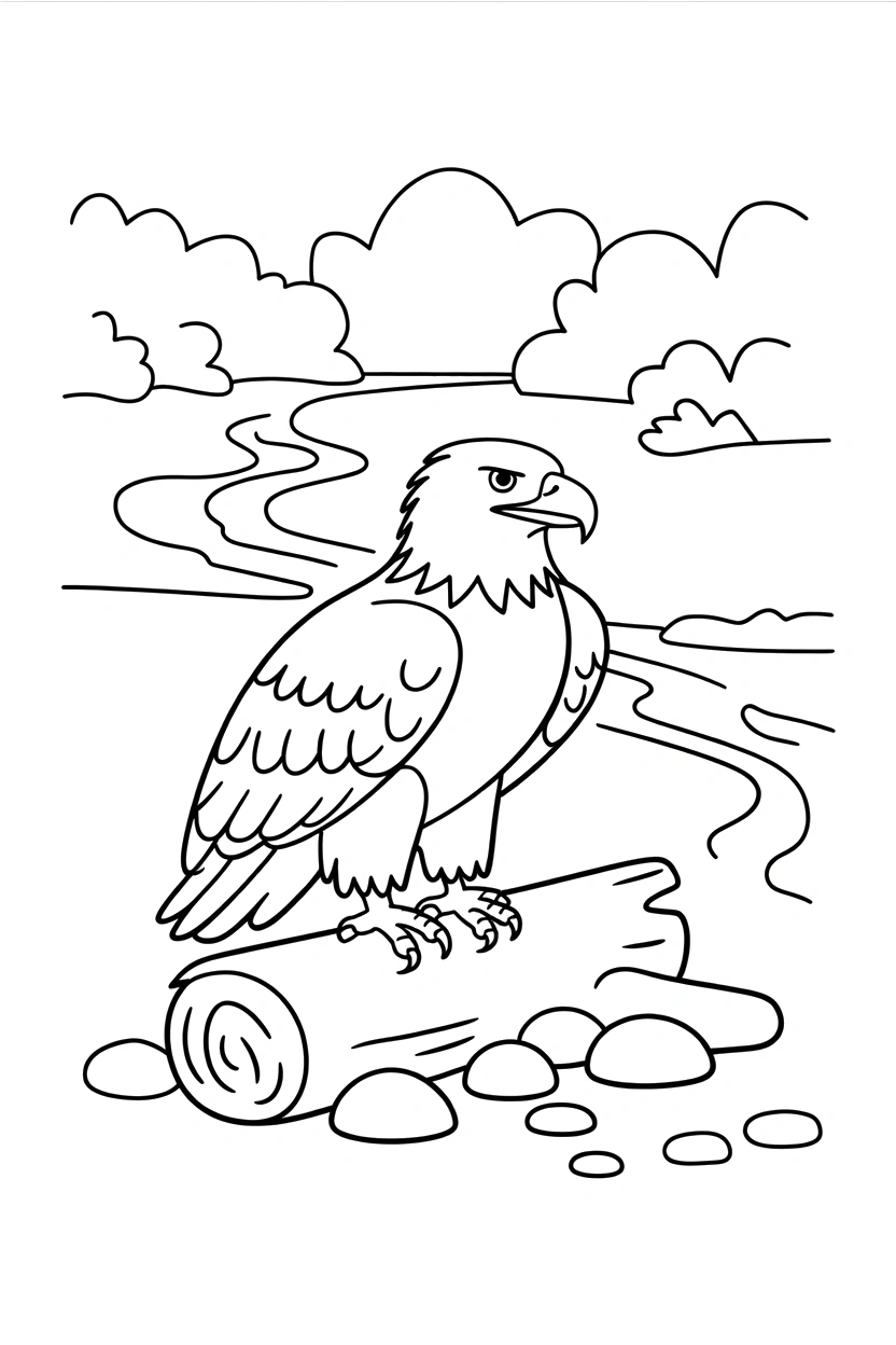 frozen creek log drawing