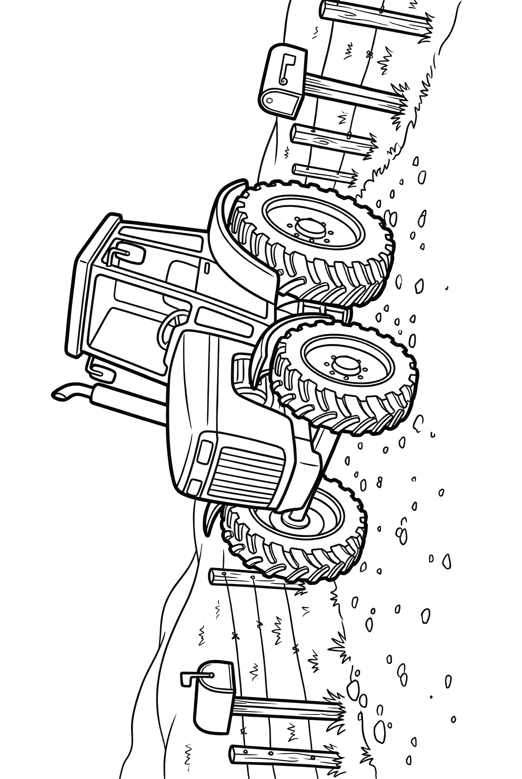 gravel path scene drawing