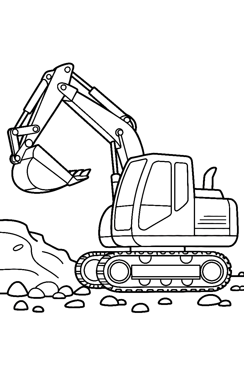 heavy equipment holding drawing