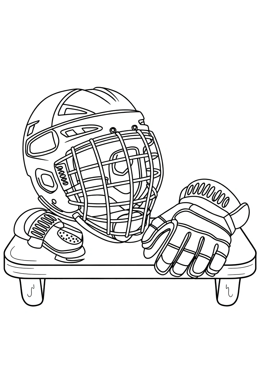 helmet shelf with gloves hockey printable sheet helmet shelf with gloves hockey printable sheet