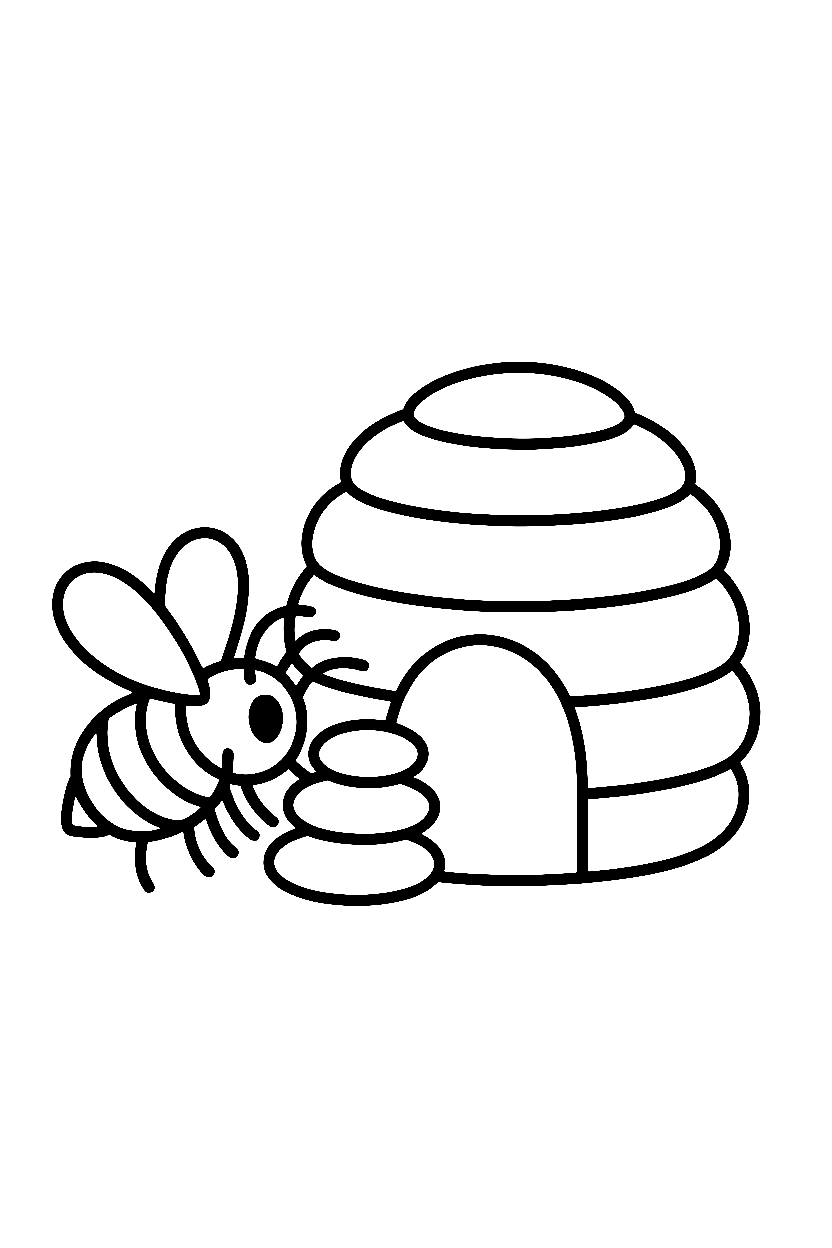 hive stacking bee drawing hive stacking bee drawing