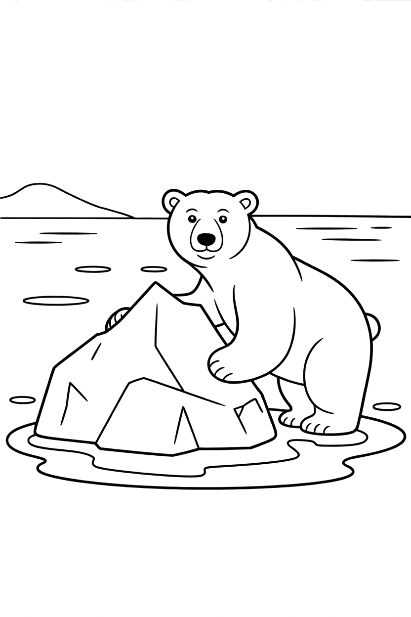 ice chunk peeking coloring pages ice chunk peeking coloring pages