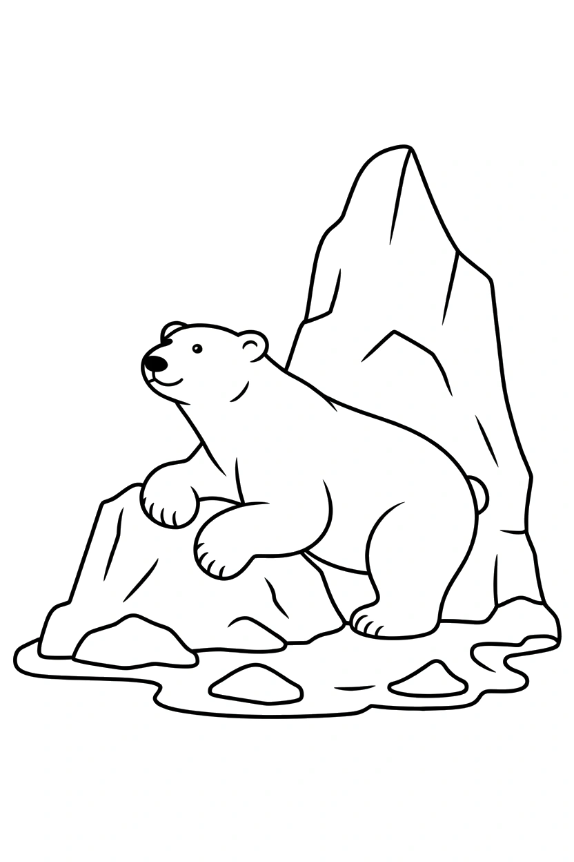 ice wall resting polar bear coloring pages ice wall resting polar bear coloring pages