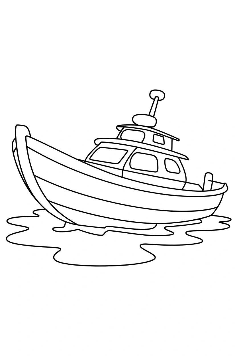 leaning boat dock post printable sheet