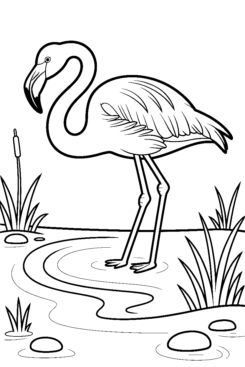 leaning flamingo mudflat bank coloring pages leaning flamingo mudflat bank coloring pages