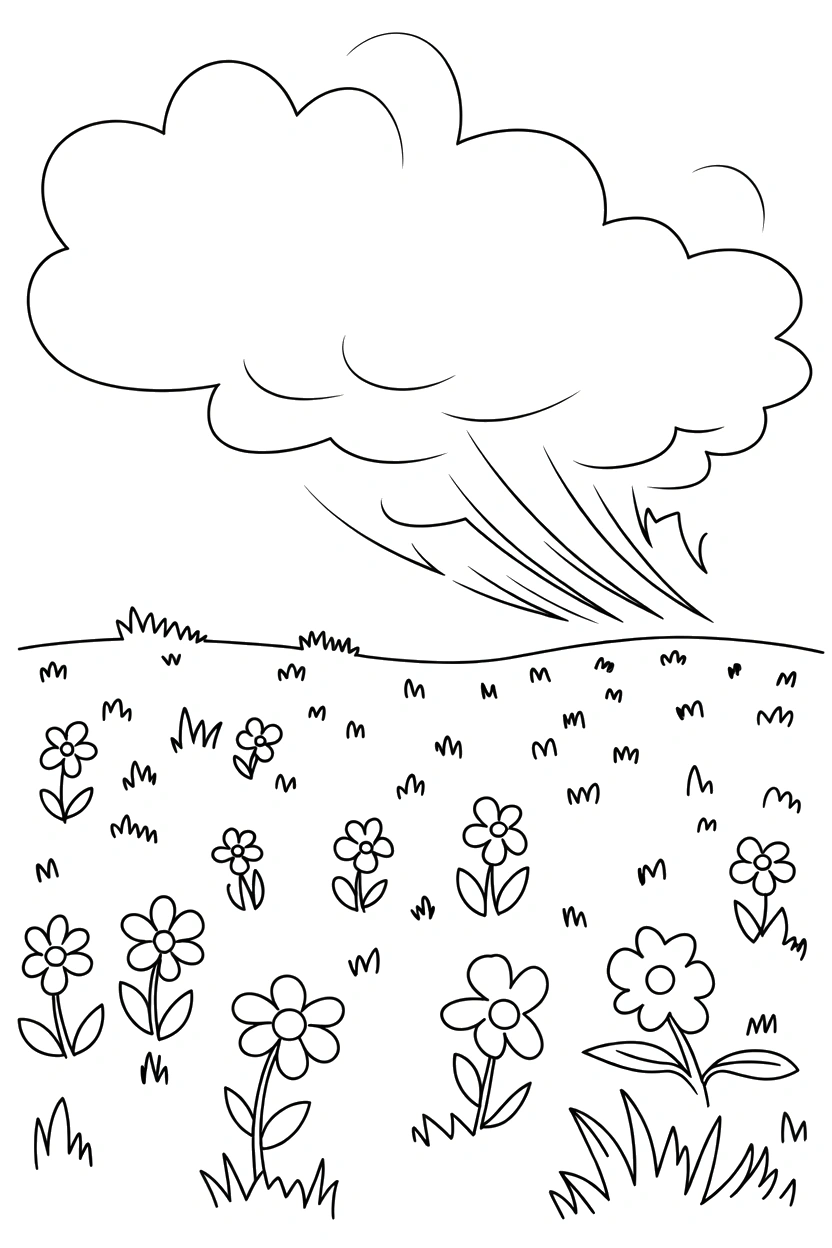 meadow shadow wildflowers drawing meadow shadow wildflowers drawing