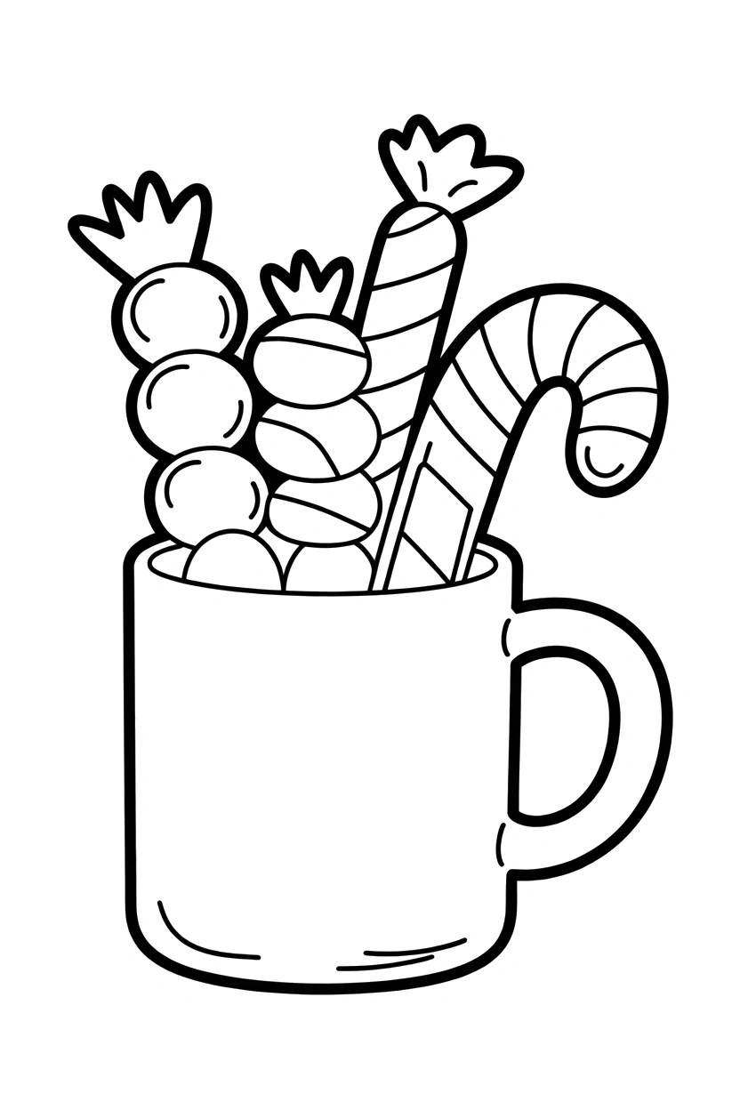 mug candy stack coloring page mug candy stack coloring page