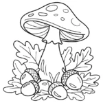 mushroom-acorn-scatter-scene-drawing