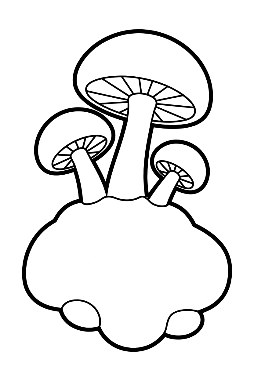 mushroom climbing root bump printable sheet
