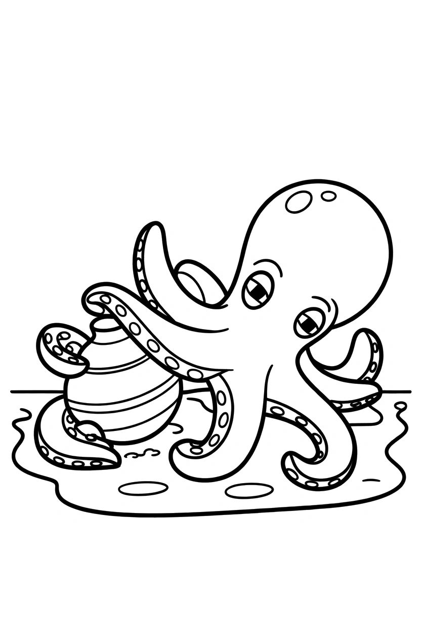 octopus arranging arms pottery printable sheet octopus arranging arms pottery printable sheet