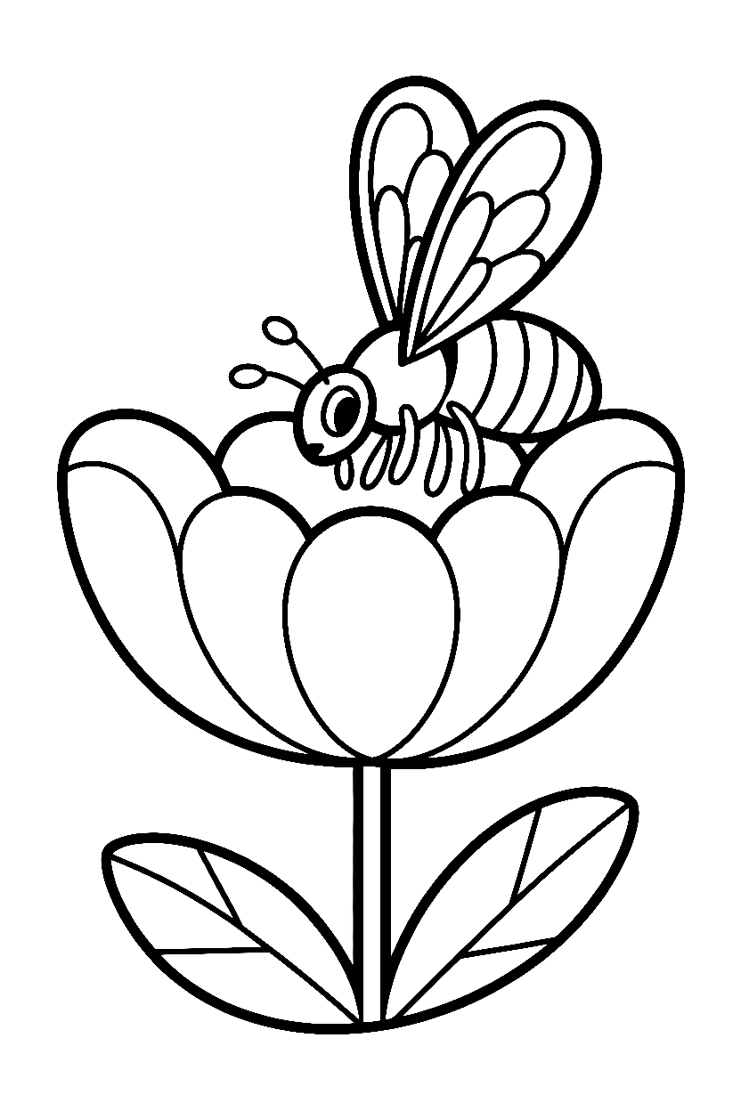 open blossom bee coloring pages open blossom bee coloring pages