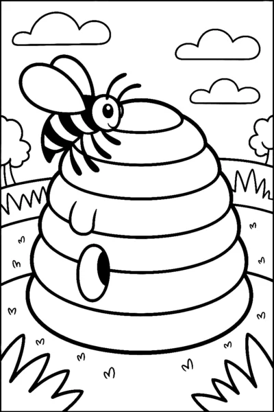 outer edge bee climbing printable sheet