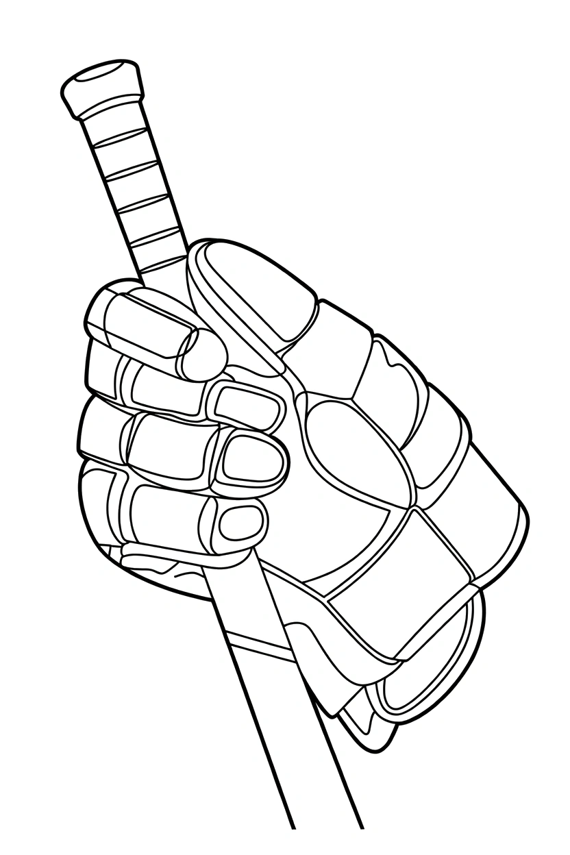 padded glove grip scene drawing padded glove grip scene drawing