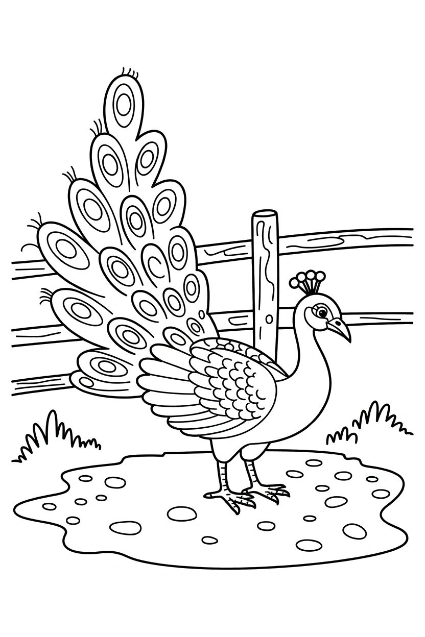 peacock fence post path printable sheet peacock fence post path printable sheet