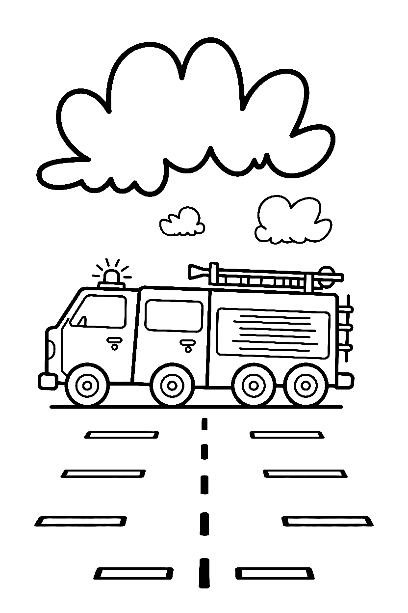 peeking behind lot vehicles printable sheet