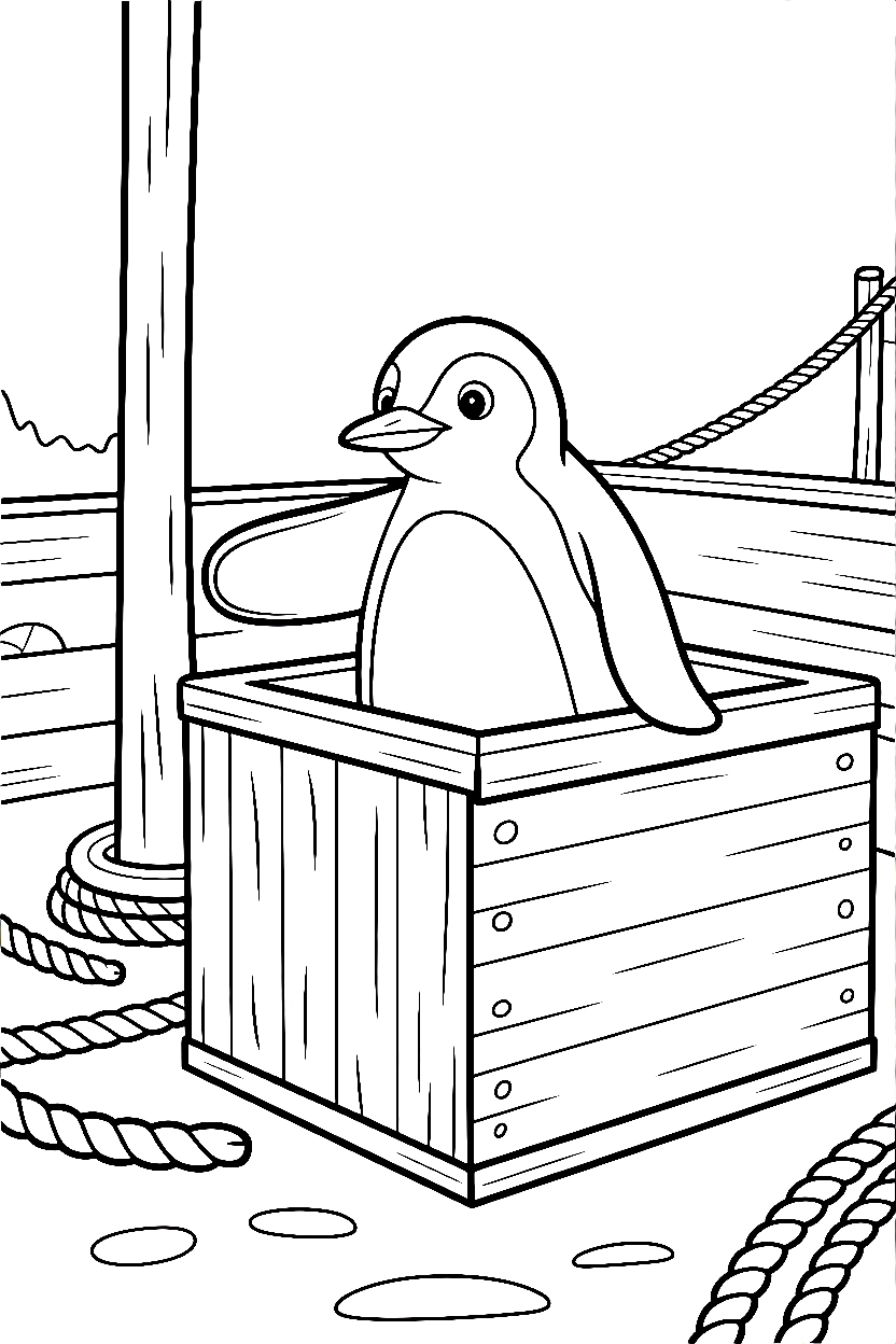 peeking harbor crate coloring pages