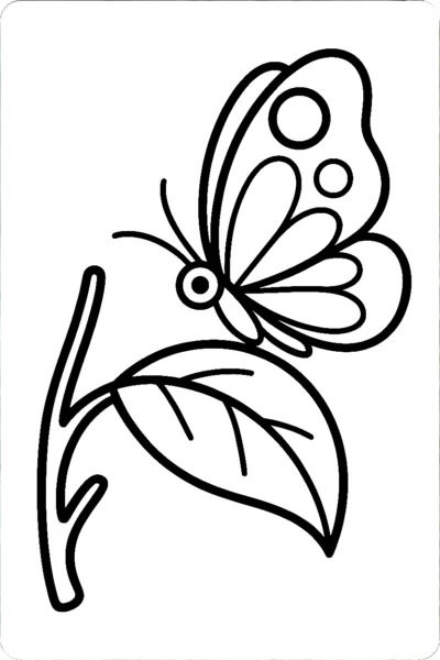 peeking over leaf coloring pages