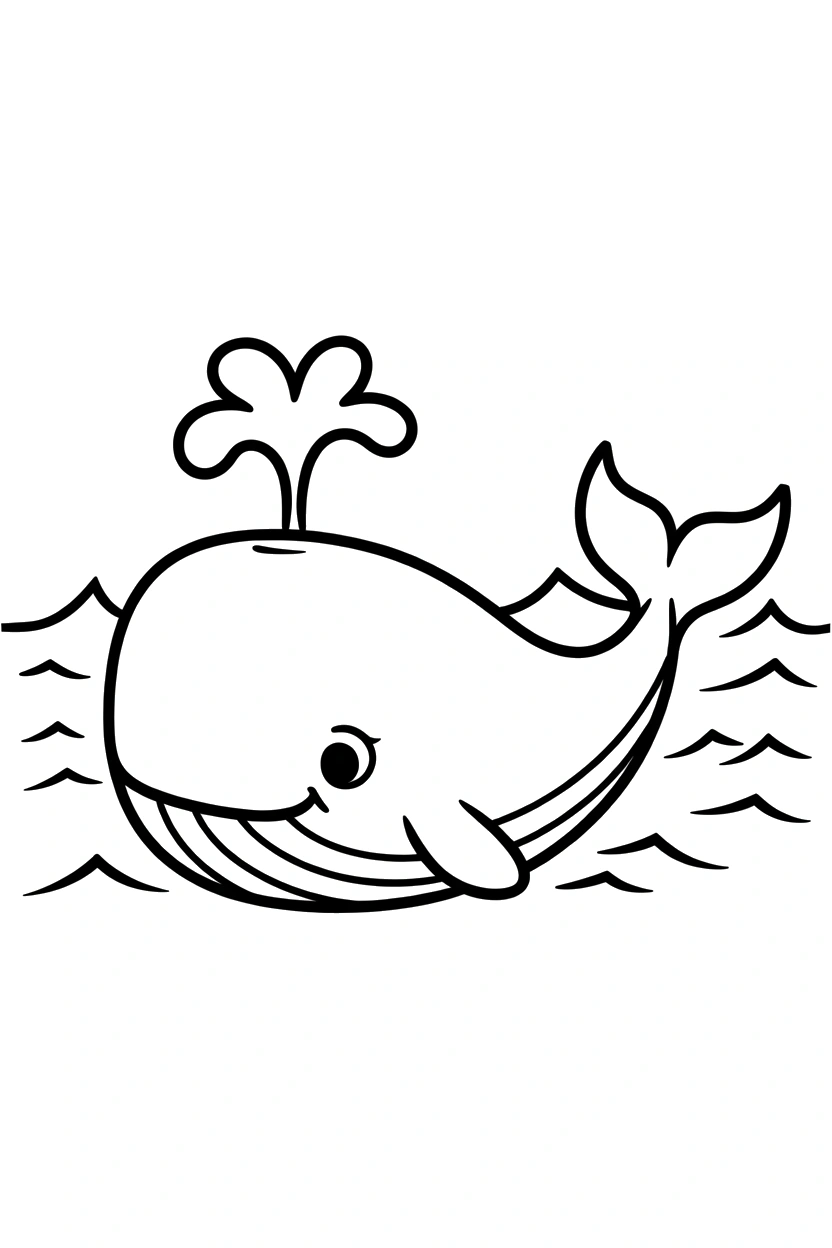 peeking whale blowhole calm waves printable sheet peeking whale blowhole calm waves printable sheet